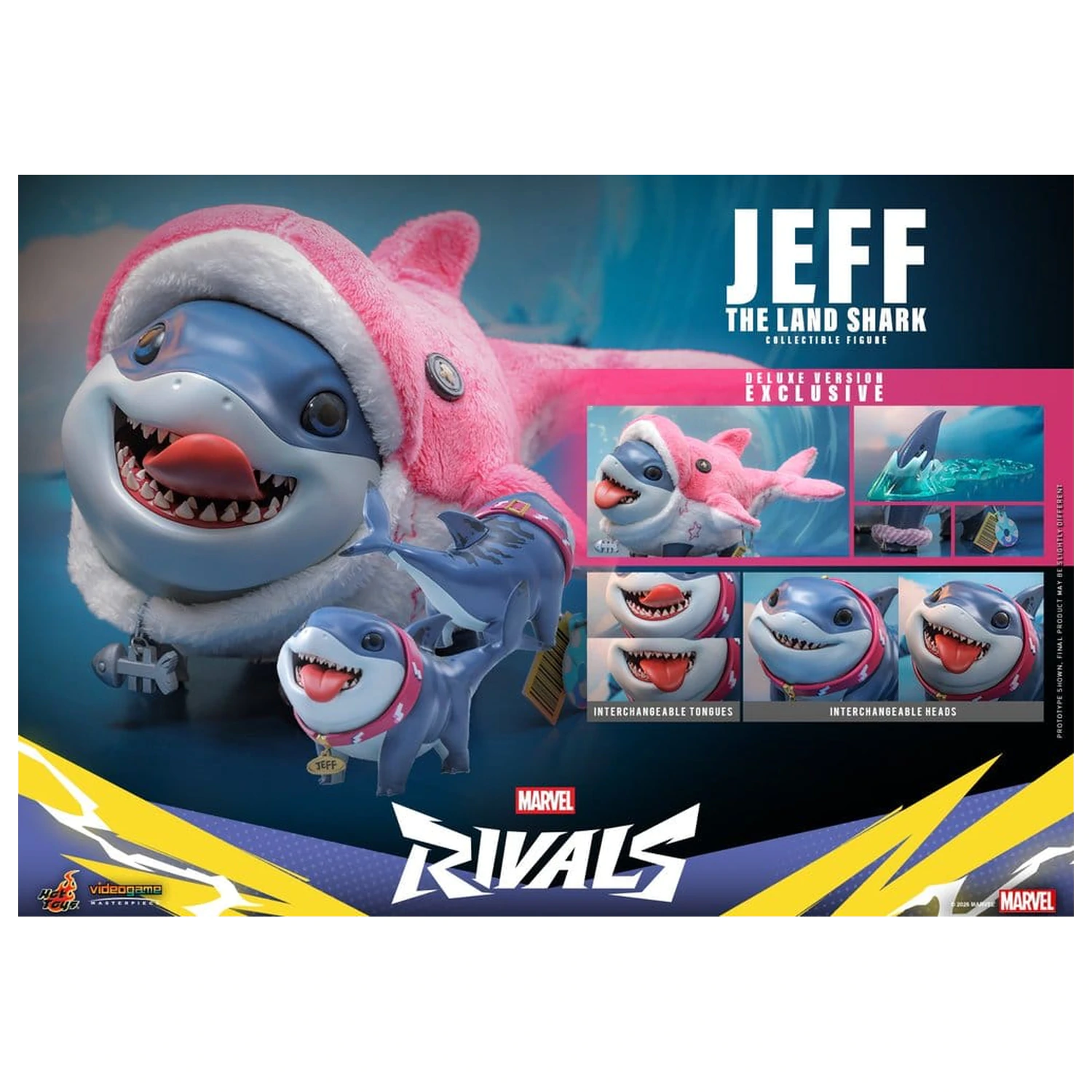 Marvel Rivals Videogame Masterpiece Series Action Figure Jeff the Land Shark (Deluxe Version) 11 cm product photo