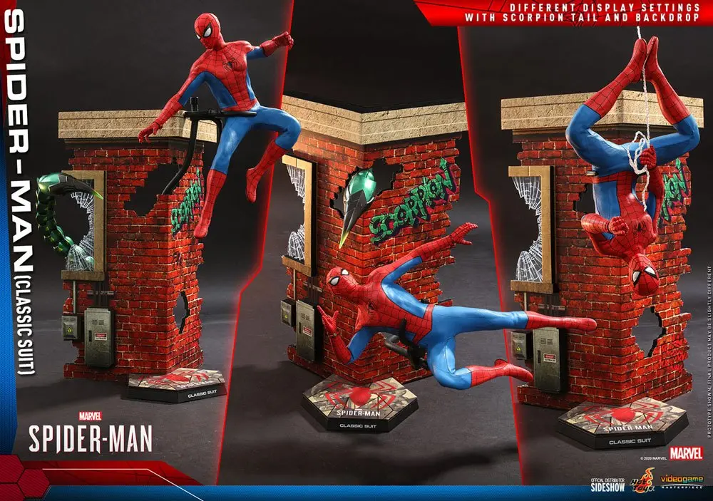 Marvel's Spider-Man Video Game Masterpiece Action Figure 1/6 Spider-Man (Classic Suit) 30 cm product photo