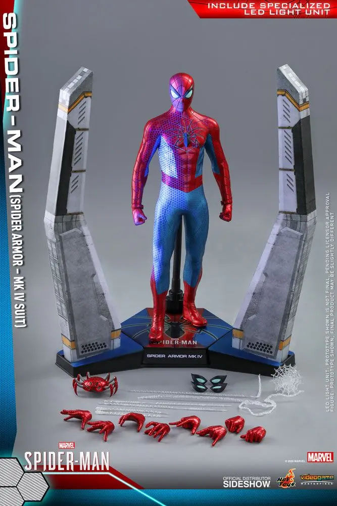 Marvel's Spider-Man Video Game Masterpiece Action Figure 1/6 Spider-Man (Spider Armor MK IV Suit) product photo