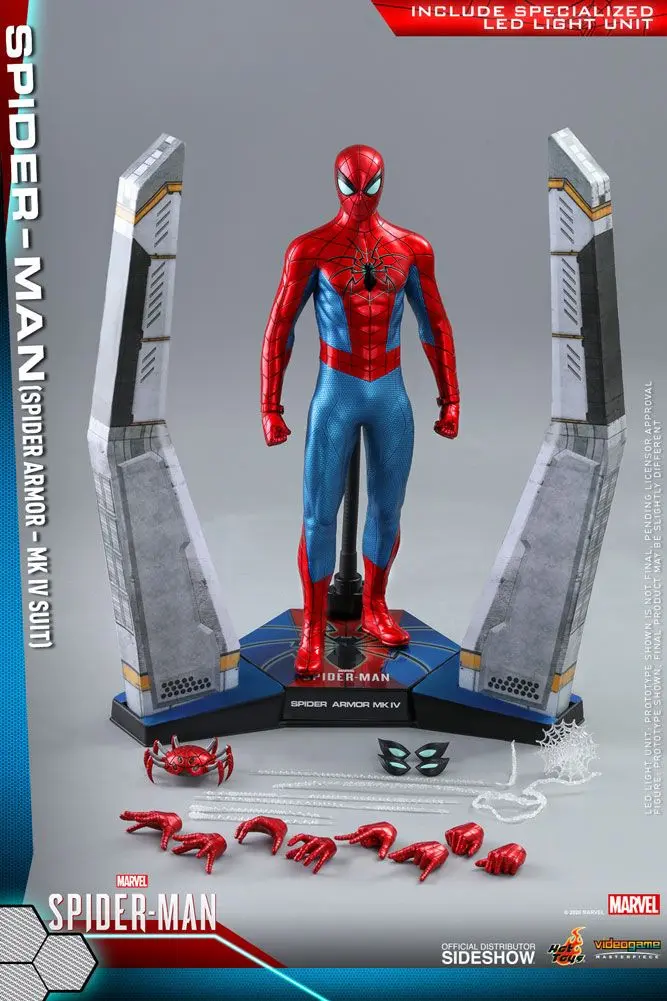 Marvel's Spider-Man Video Game Masterpiece Action Figure 1/6 Spider-Man (Spider Armor MK IV Suit) product photo