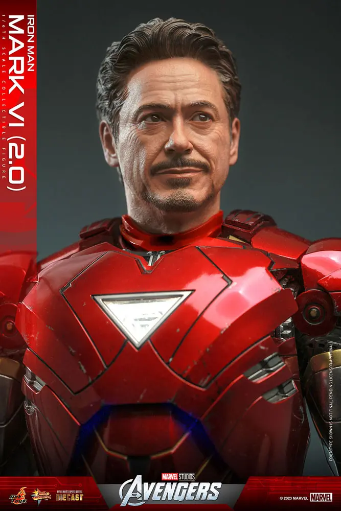 Marvel's The Avengers Movie Masterpiece Diecast Action Figure 1/6 Iron Man Mark VI (2.0) 32 cm product photo
