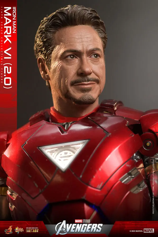 Marvel's The Avengers Movie Masterpiece Diecast Action Figure 1/6 Iron Man Mark VI (2.0) 32 cm product photo