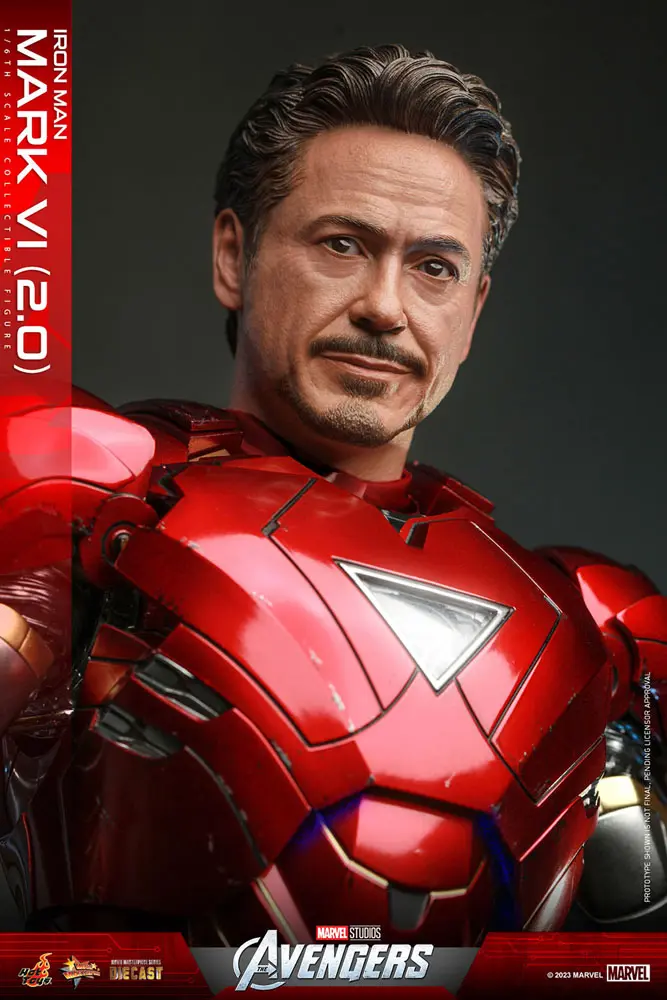 Marvel's The Avengers Movie Masterpiece Diecast Action Figure 1/6 Iron Man Mark VI (2.0) 32 cm product photo
