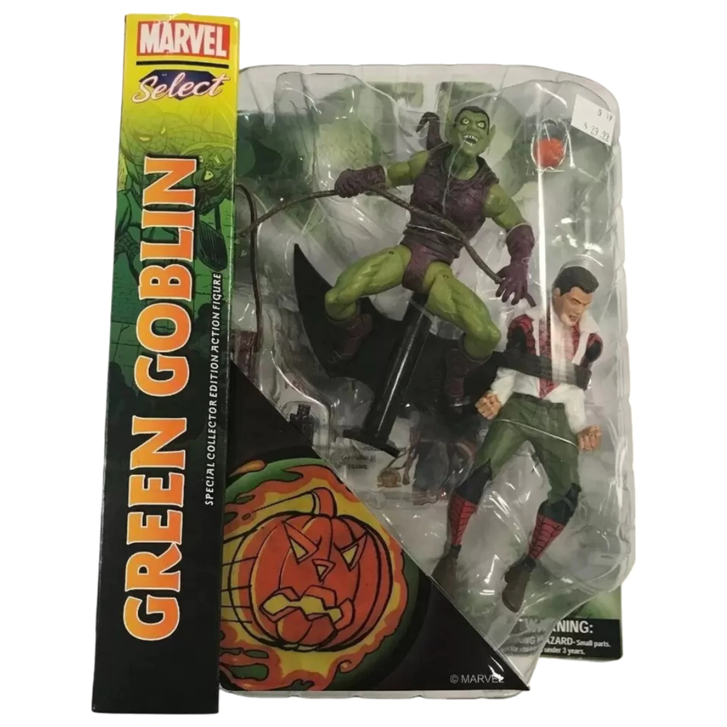Marvel Select Duende Verde & Peter Parker Green Goblin figures 15cm product photo