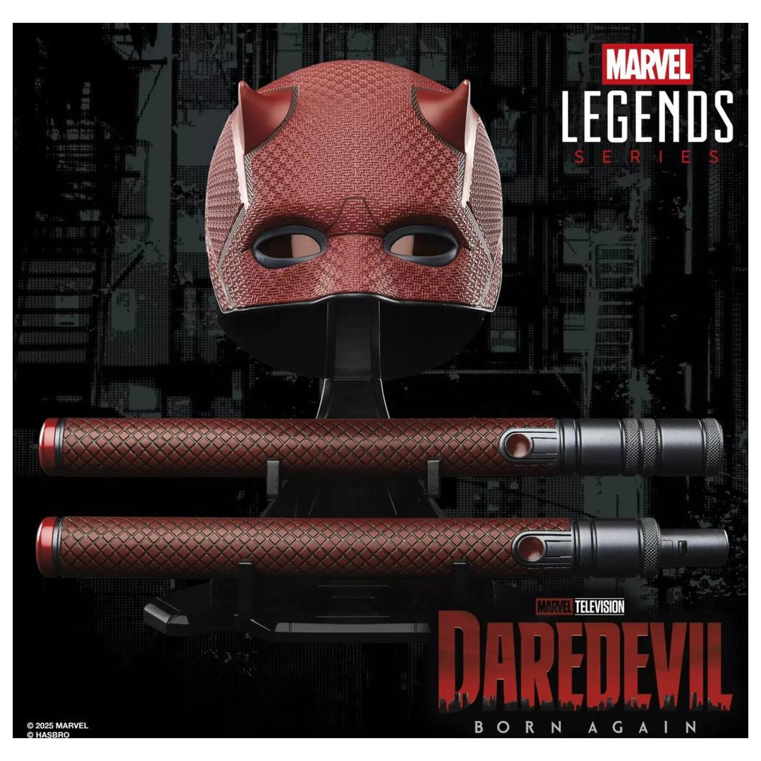 MARVEL Helmet & Billy club Premium roleplay replica Daredevil Legend Series product photo