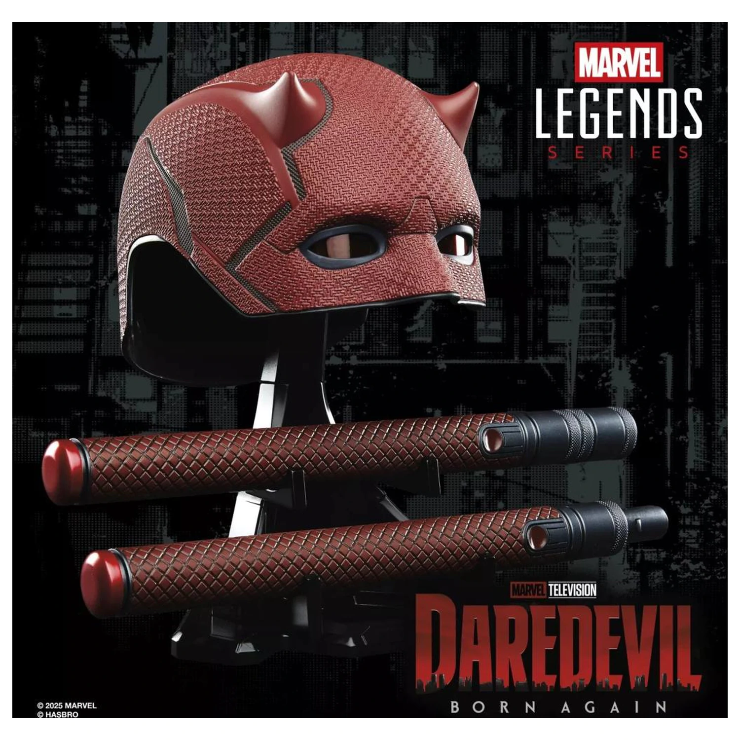 MARVEL Helmet & Billy club Premium roleplay replica Daredevil Legend Series product photo