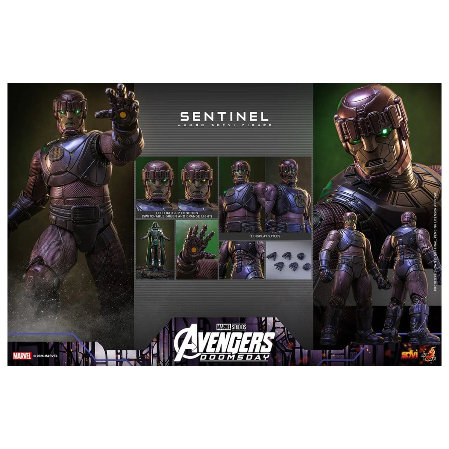 Marvel Sofvi Masterpiece Series Action Figure Sentinel 60 cm product photo