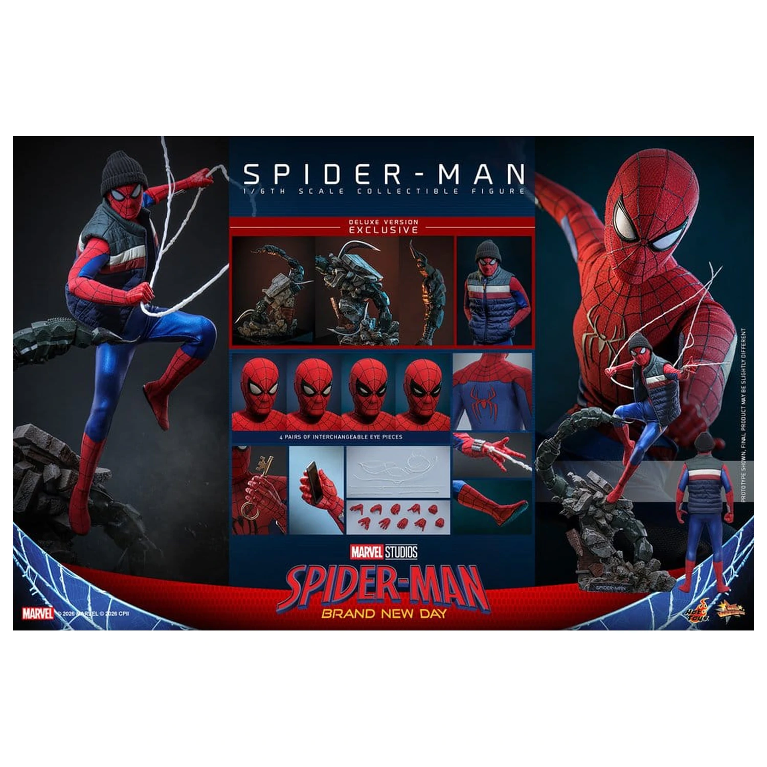 Marvel Spider-Man: Brand New Day Action Figure 1/6 Spider-Man (Deluxe Version) 29 cm product photo