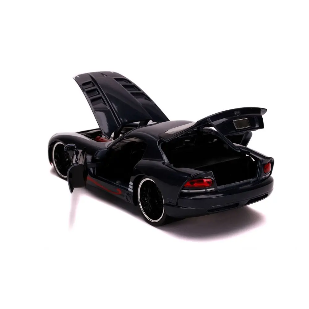 Marvel Spider-Man Hollywood Rides Diecast Model 1/24 2008 Dodge Viper SRT10 with Figure product photo