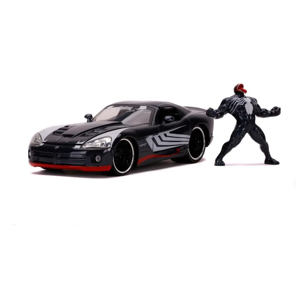 Marvel Spider-Man Hollywood Rides Diecast Model 1/24 2008 Dodge Viper SRT10 with Figure product photo