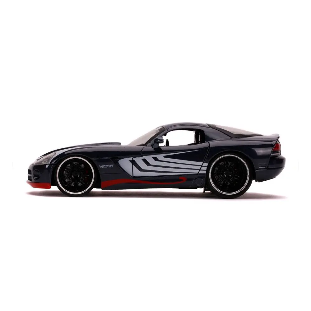 Marvel Spider-Man Hollywood Rides Diecast Model 1/24 2008 Dodge Viper SRT10 with Figure product photo