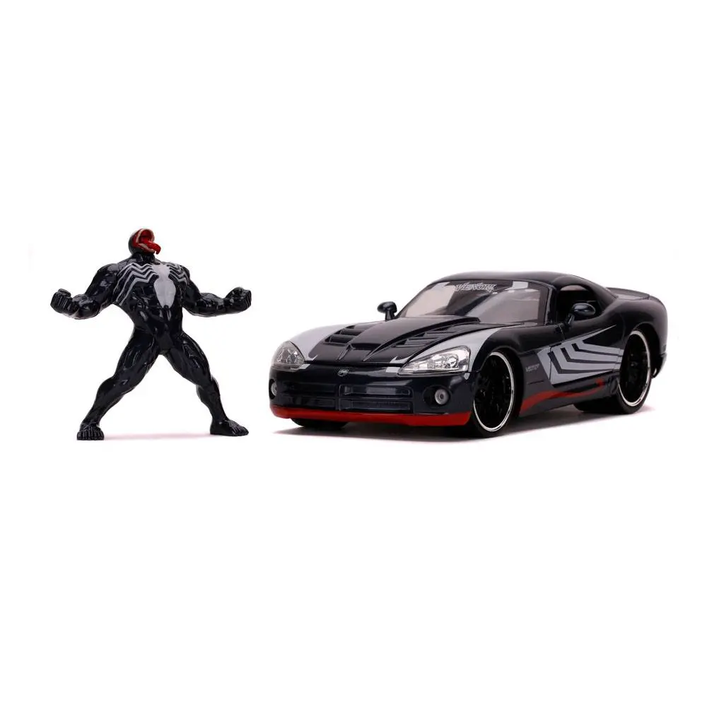 Marvel Spider-Man Hollywood Rides Diecast Model 1/24 2008 Dodge Viper SRT10 with Figure product photo