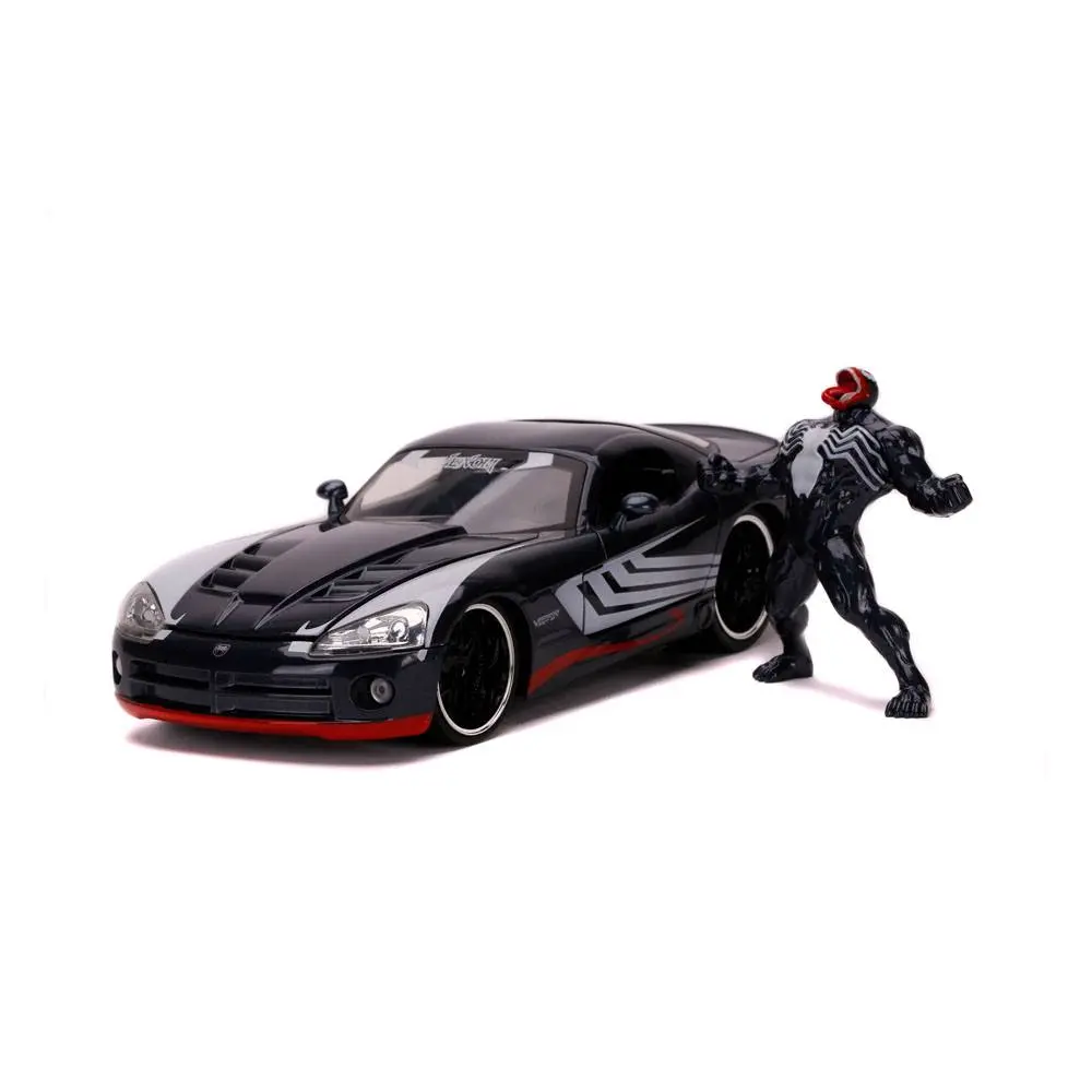 Marvel Spider-Man Hollywood Rides Diecast Model 1/24 2008 Dodge Viper SRT10 with Figure product photo