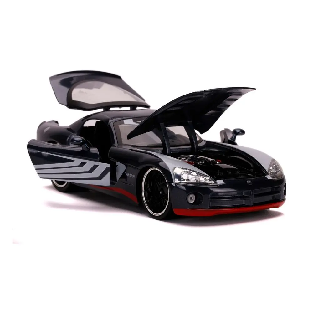 Marvel Spider-Man Hollywood Rides Diecast Model 1/24 2008 Dodge Viper SRT10 with Figure product photo