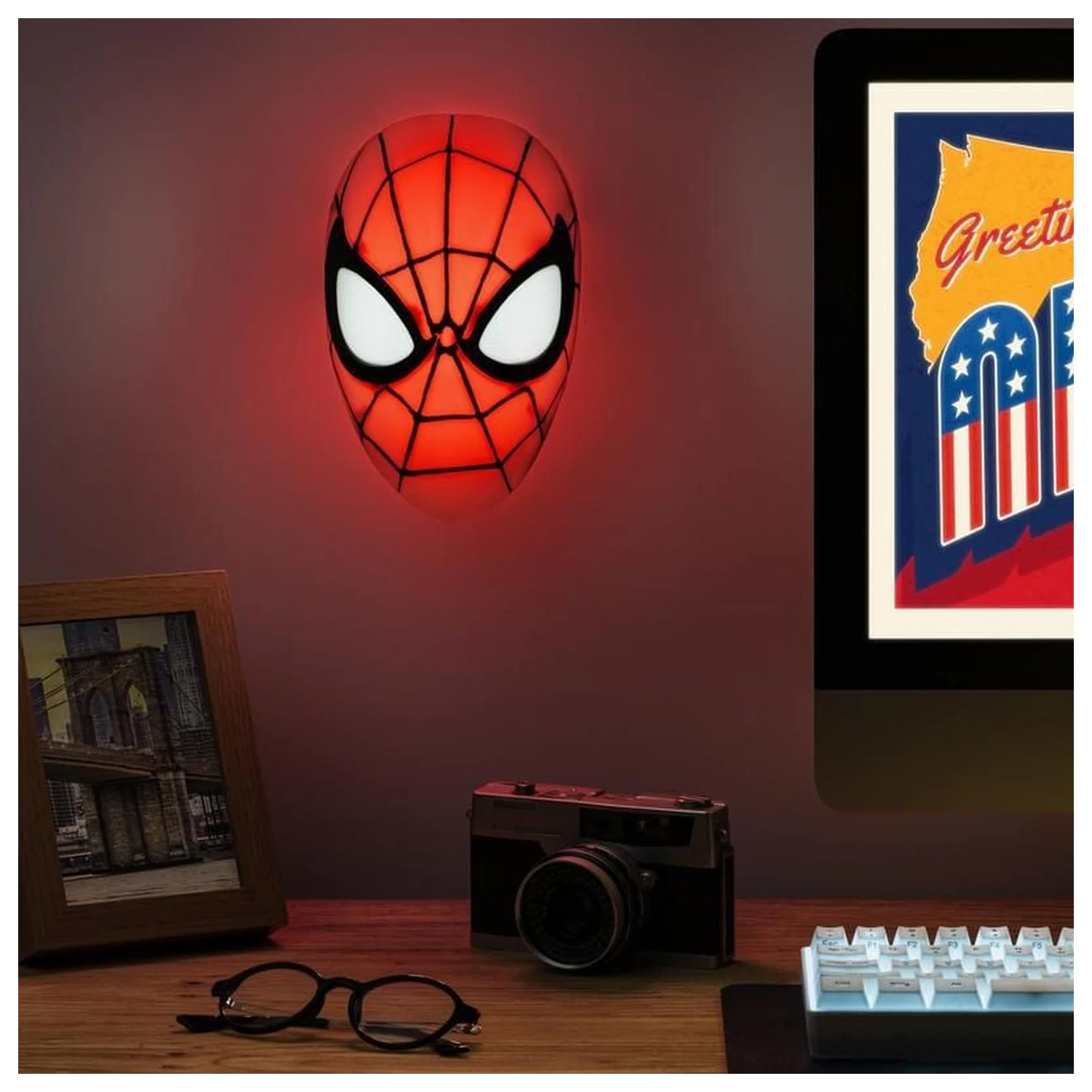 Marvel Spider-Man Mask Light 22cm product photo