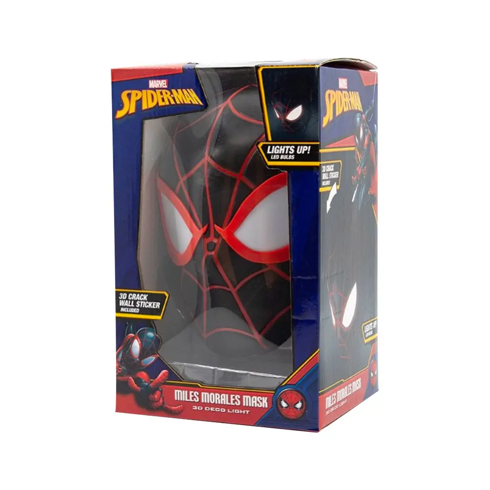 Marvel 3D LED Light Spider-Man Miles Morales Face 3D product photo