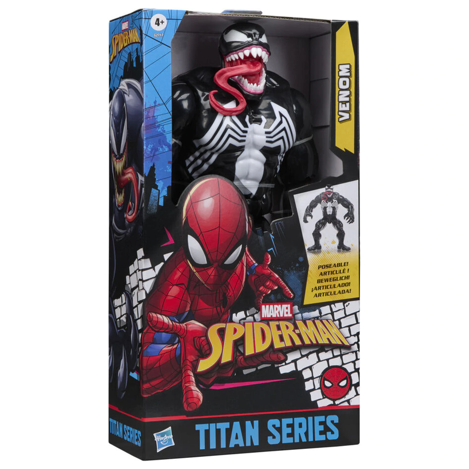 Marvel Spider-Man Titan Series Black Suit Venom figure 30cm product photo