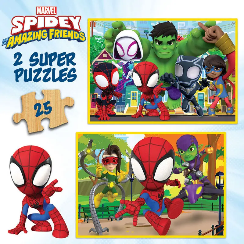 Marvel Spidey Amazin Friends puzzle 2x25pcs product photo