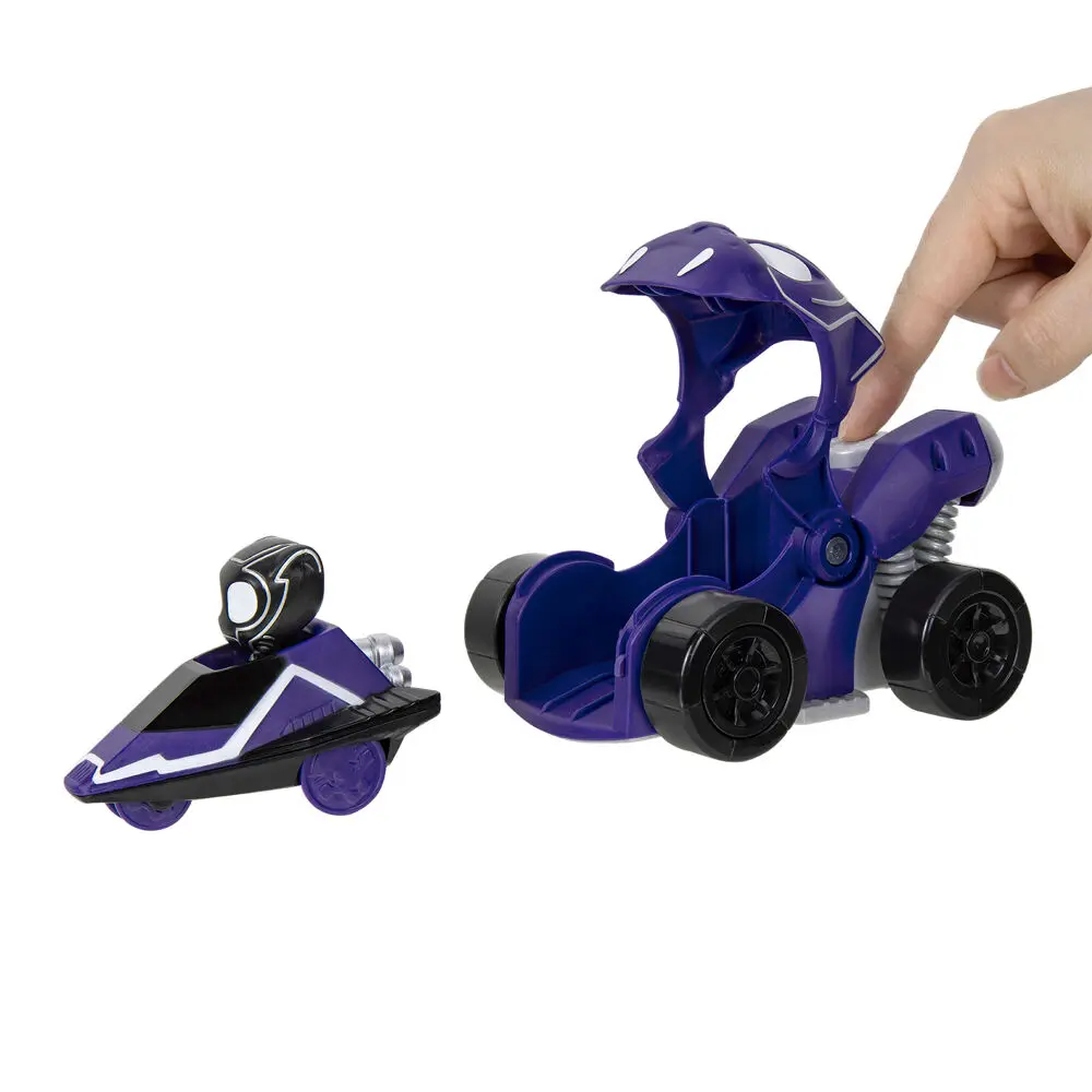Marvel Spidey Amazing Friends Black Panther 2 in 1 patroller vehicle product photo