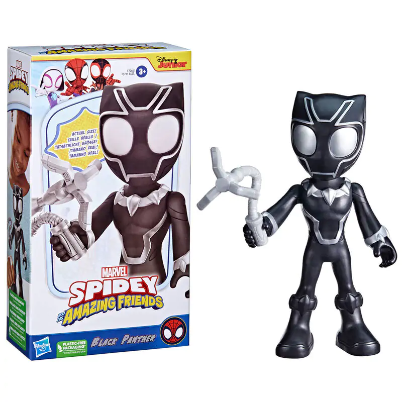 Marvel Spidey Amazing Friends Black Panther figure 22cm termékfotó