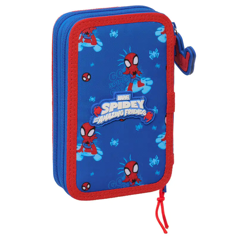 Marvel Spidey Amazing Friends double pencil case 28pcs product photo