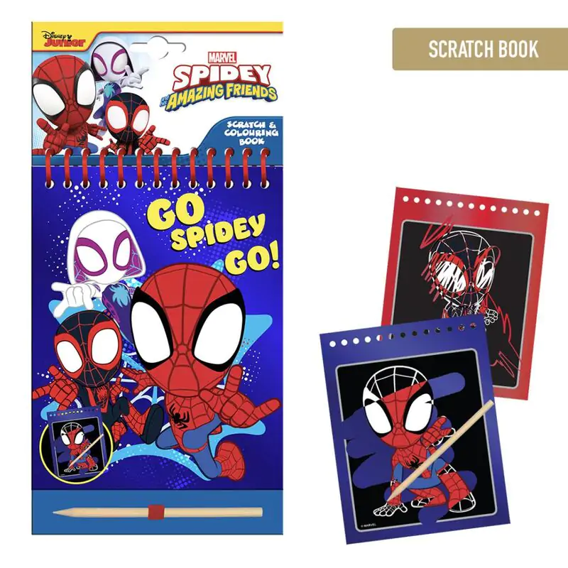 Marvel Spidey Amazing Friends scratch stationery set product photo