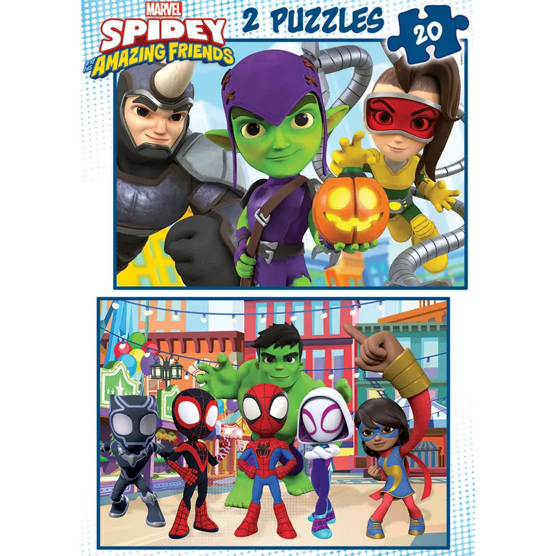 Marvel Spidey Amazing Friends puzzle 2x20pcs product photo