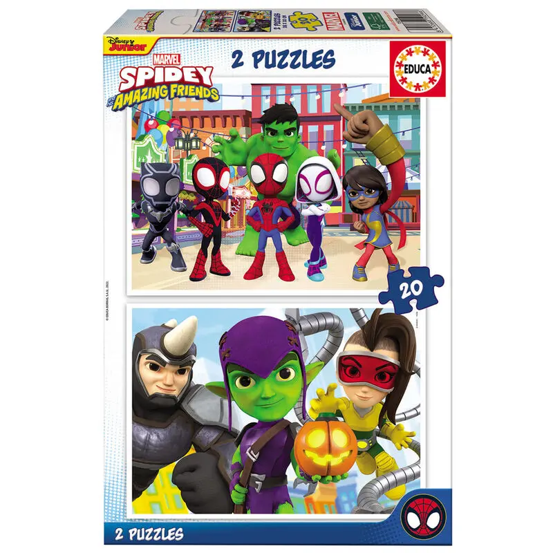 Marvel Spidey Amazing Friends puzzle 2x20pcs product photo