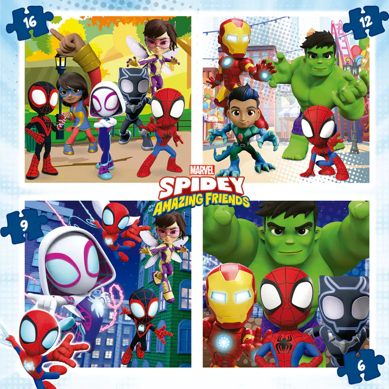 Marvel Spidey Amazing Friends puzzle 6-9-12-16pcs product photo
