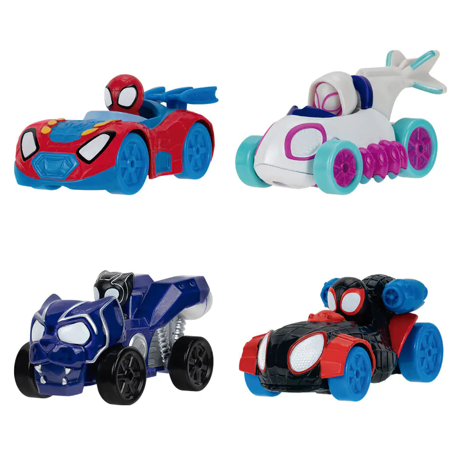 Marvel Spidey Amazing Metals pack 4 vehicles product photo
