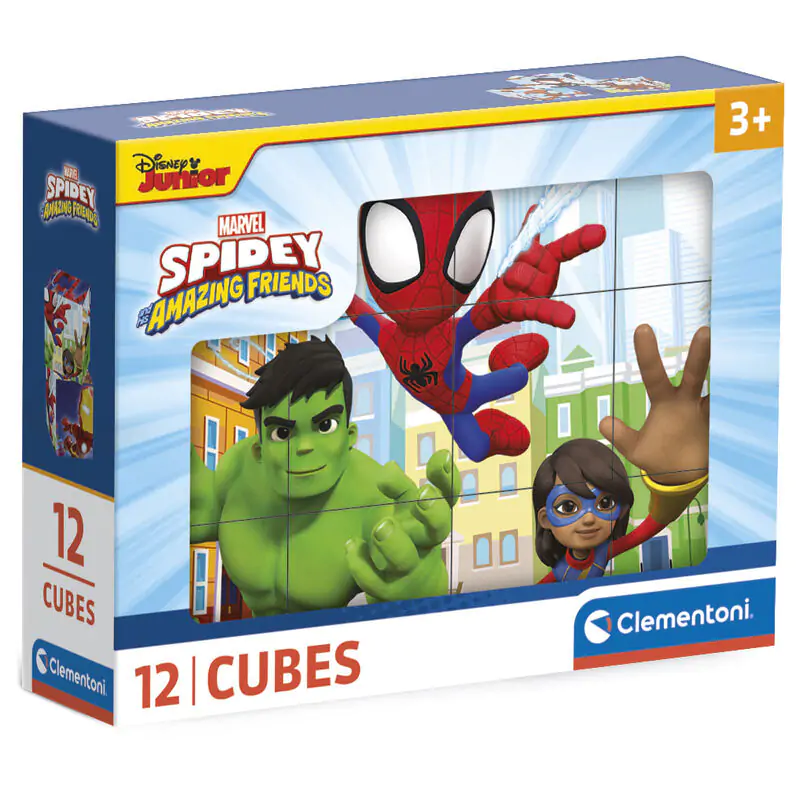 Marvel Spidey and His Amazing Friends cube puzzle 12pcs termékfotó