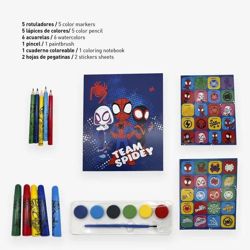 Marvel Spidey and His Amazing Friends backpack stationery set product photo