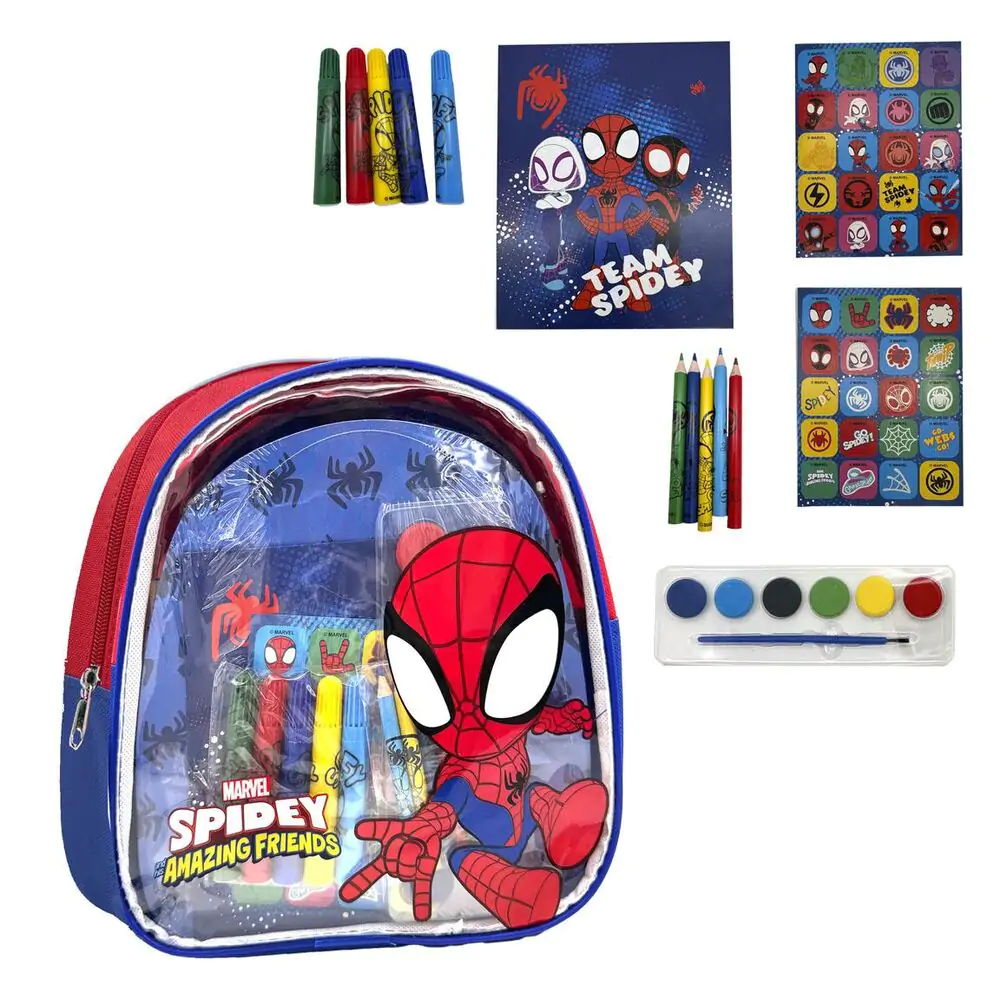 Marvel Spidey and His Amazing Friends backpack stationery set product photo