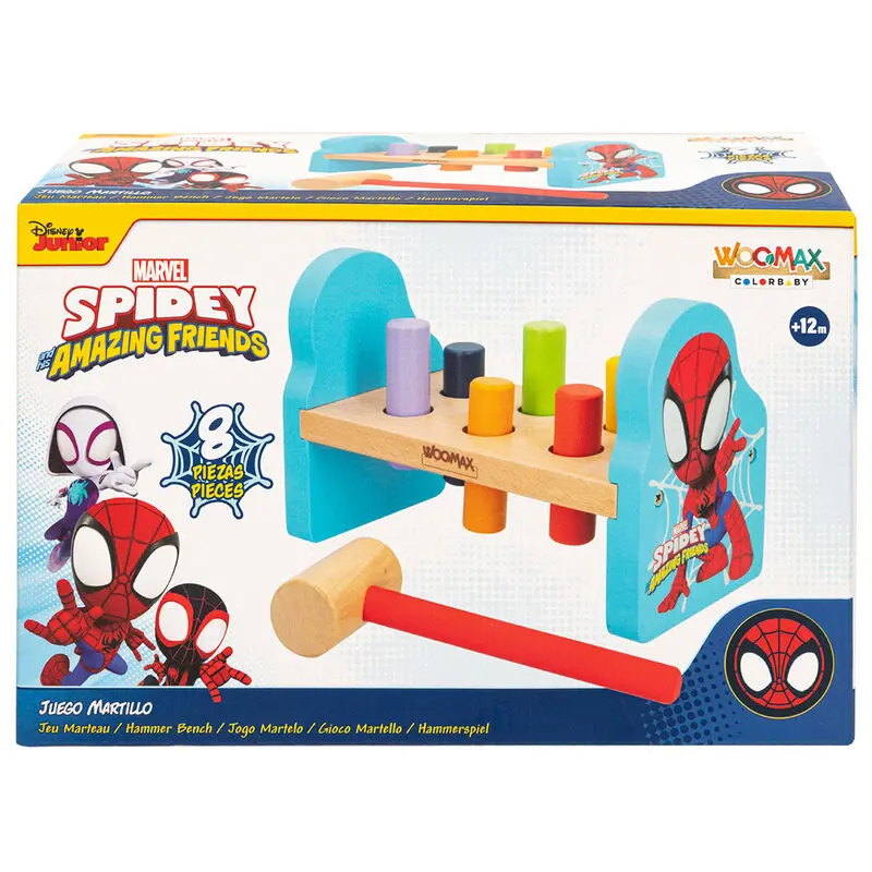 Marvel Spidey wooden hammer set product photo