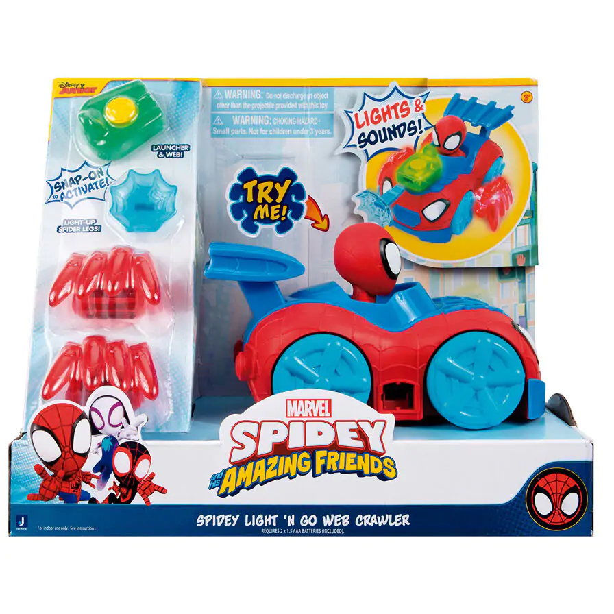 Marvel Spidey vehicle lights and sound product photo