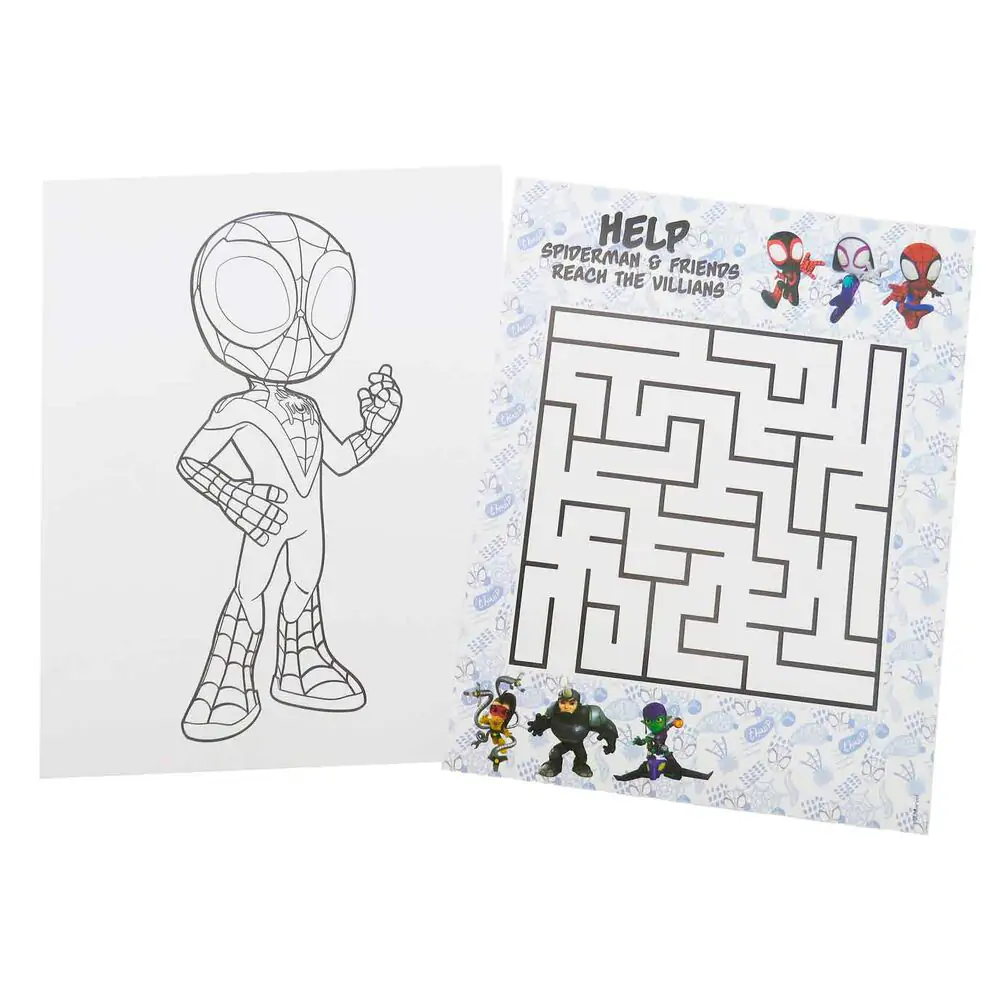Marvel Spidey colouring book with pencils and erasers product photo