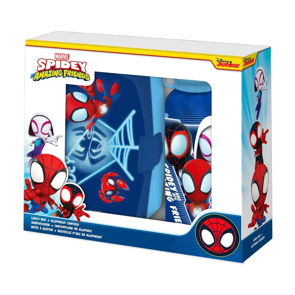 Marvel Spidey the Amazing Friends Aluminium bottle + lunch box product photo