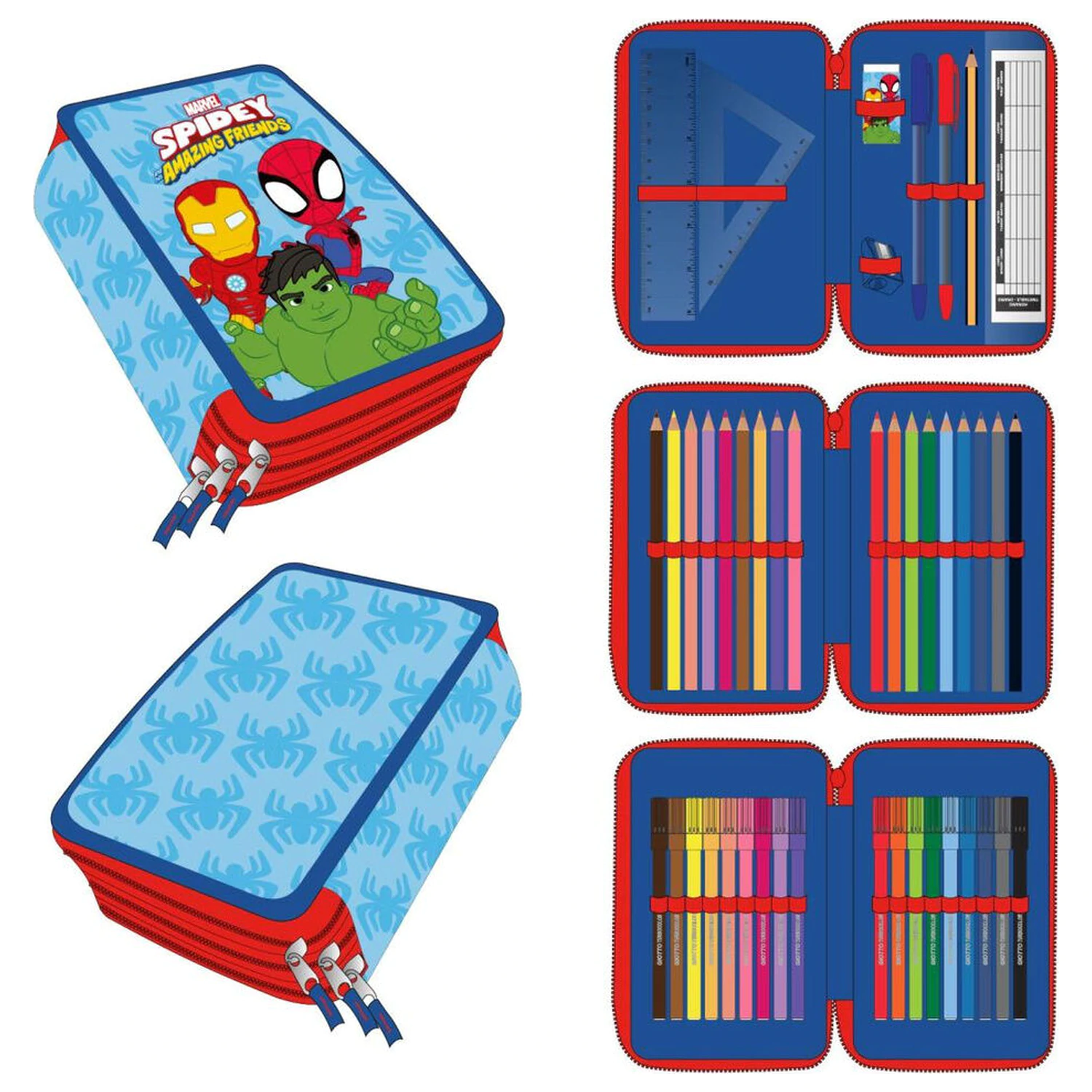 Marvel Spidey triple pencil case product photo