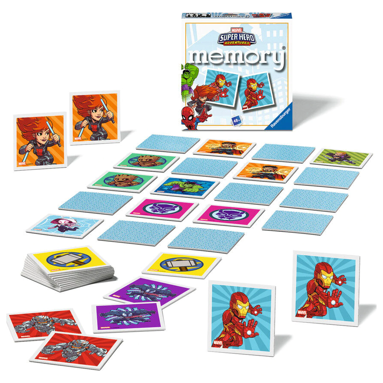 Marvel Super Hero pocket memory game product photo