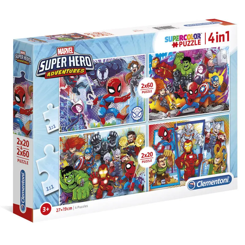 Marvel Super Hero puzzle 2x20pcs 2x60pcs product photo