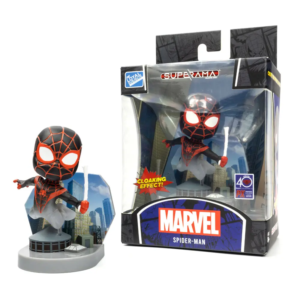 Marvel Superama Mini Diorama Spider-Man (Miles Morales) with Cloaking Effect 10 cm product photo