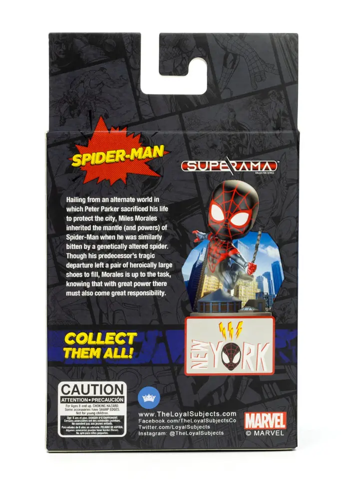 Marvel Superama Mini Diorama Spider-Man (Miles Morales) with Cloaking Effect 10 cm product photo
