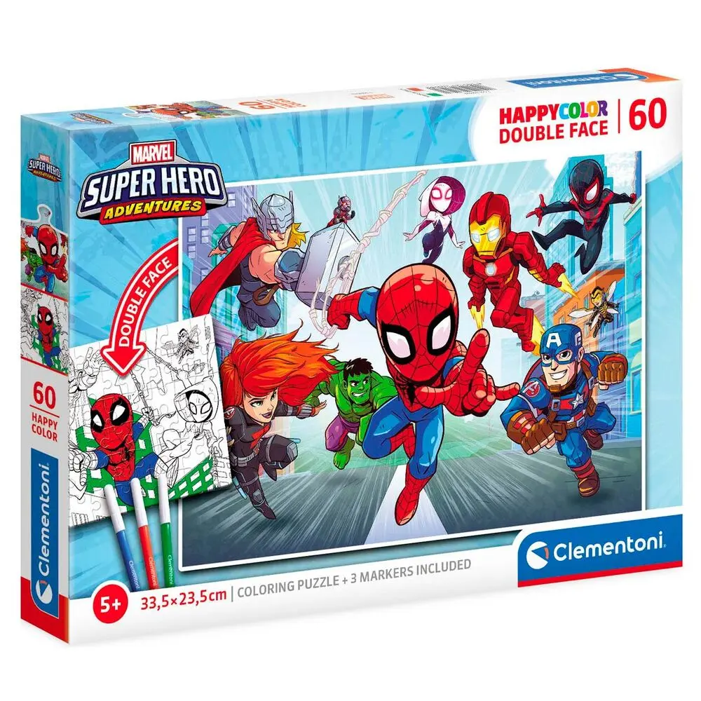 Marvel Superhero Happy Color puzzle 60pcs product photo
