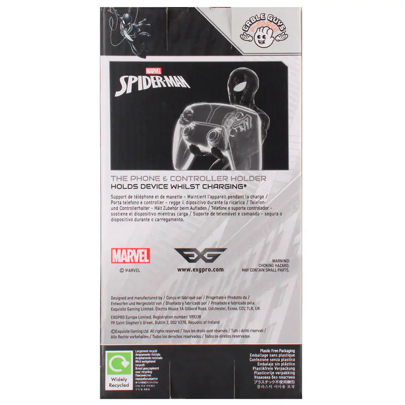 Marvel Symbiote Spider-Man figure clamping bracket Cable guy 21cm product photo