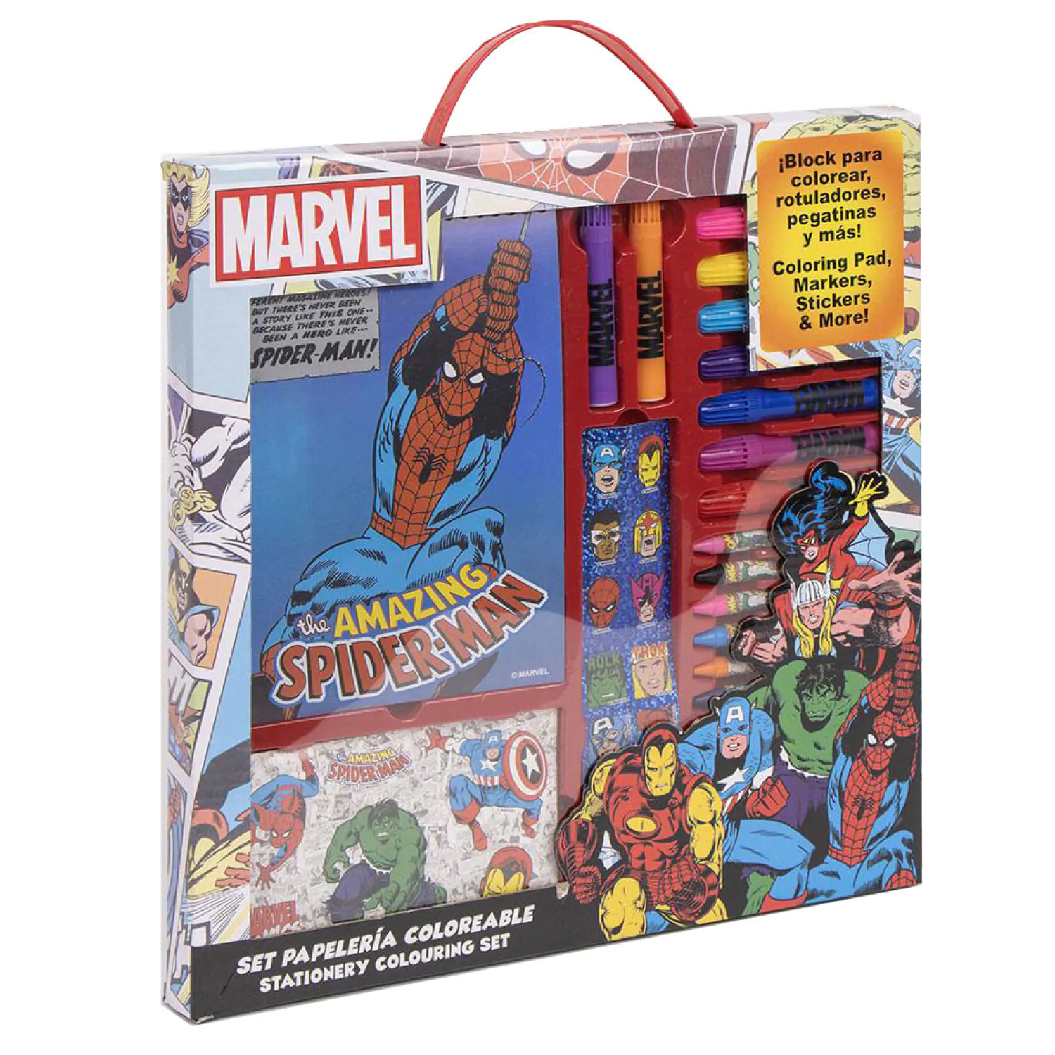 Marvel colouring stationery set product photo