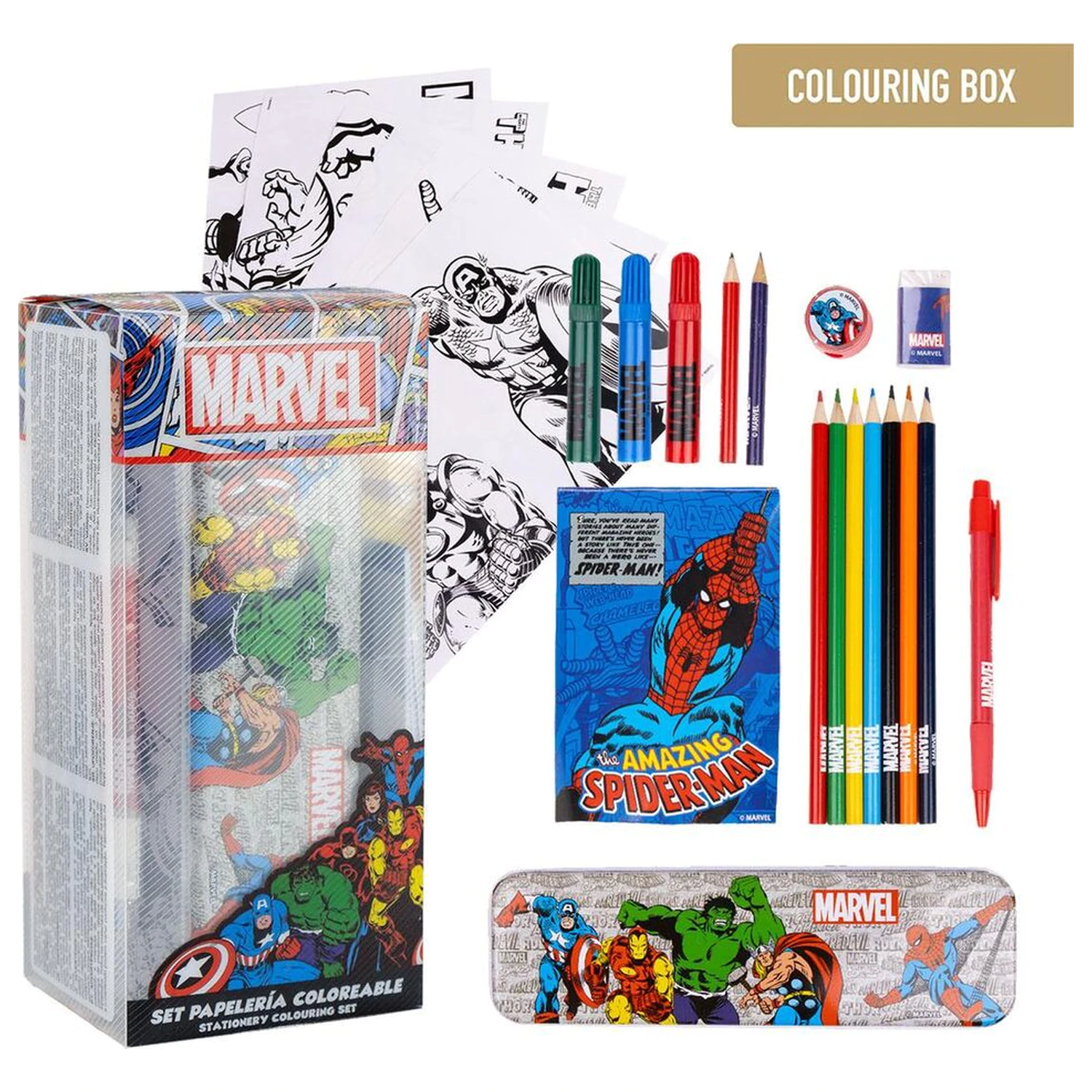 Marvel Colouring stationery set product photo