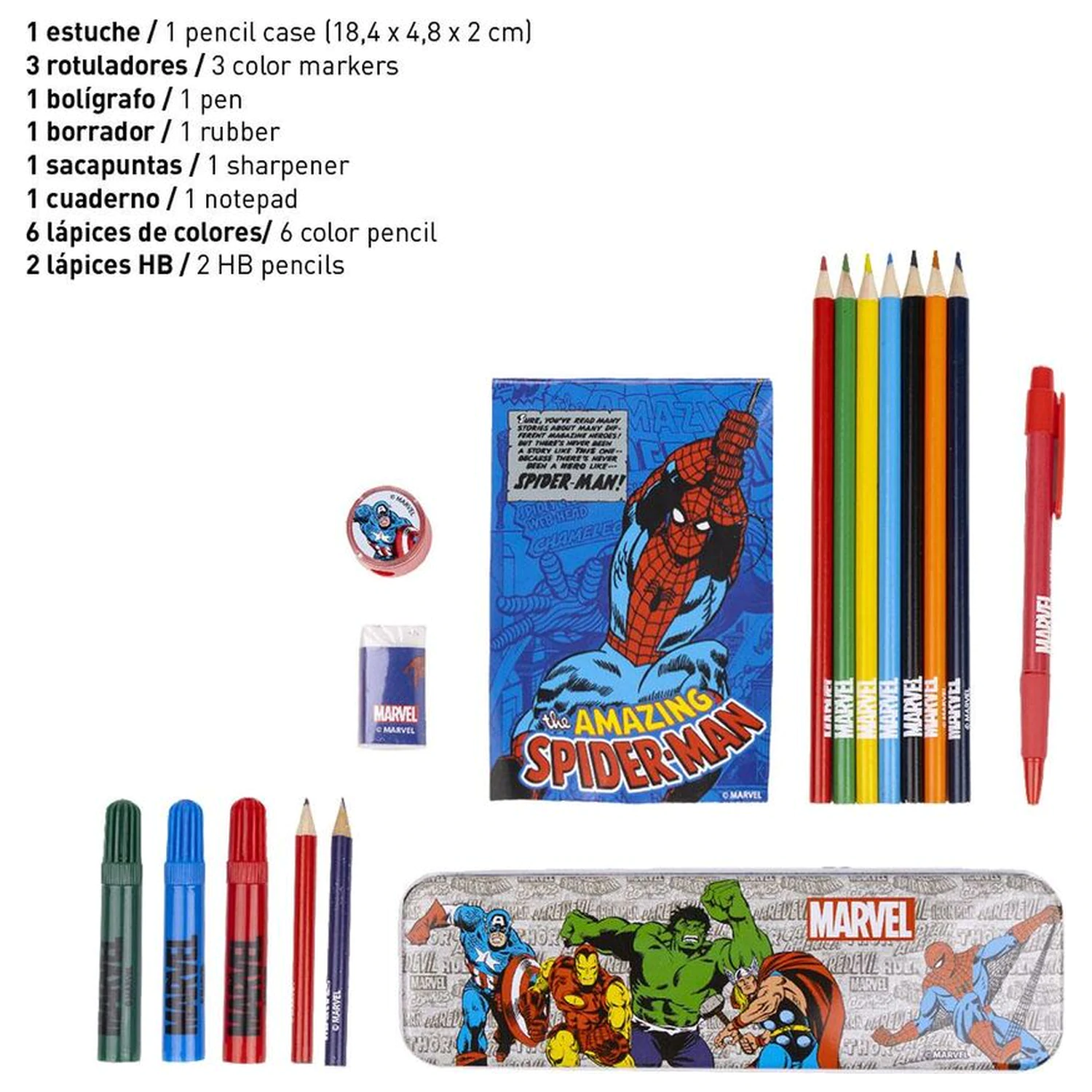 Marvel Colouring stationery set product photo