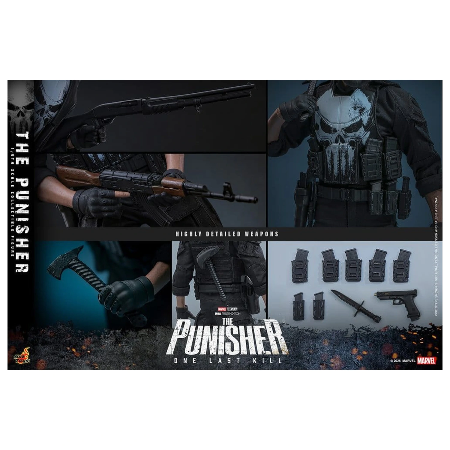 Marvel Television Masterpiece Action Figure 1/6 The Punisher 31 cm product photo