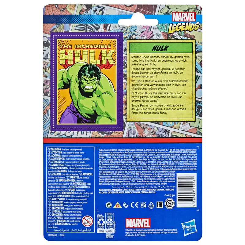 Marvel Legends Retro Collection Action Figure 2022 Hulk 10 cm product photo