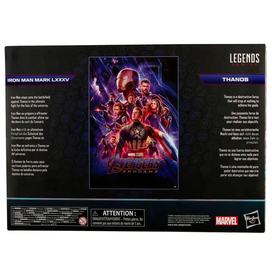 The Infinity Saga Marvel Legends Series Action Figure 2-Pack 2021 Iron Man &amp; Thanos (Endgame) 15 cm product photo